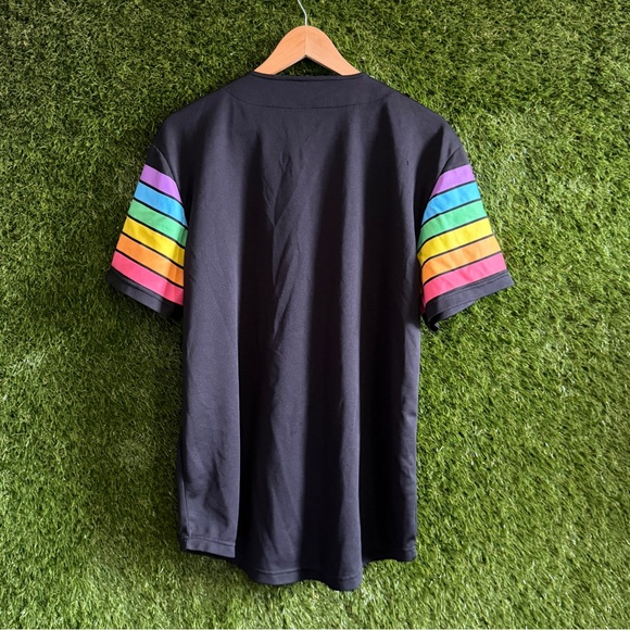 Love is Love Baseball Jersey Short Sleeve Button Up Spencer’s - Picture 2 of 6